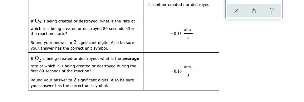 Here Is A Graph Of The Pressure Of Oxygen O In A Reaction Vessel During A Certain Chemical Reaction Use This Graph To 2