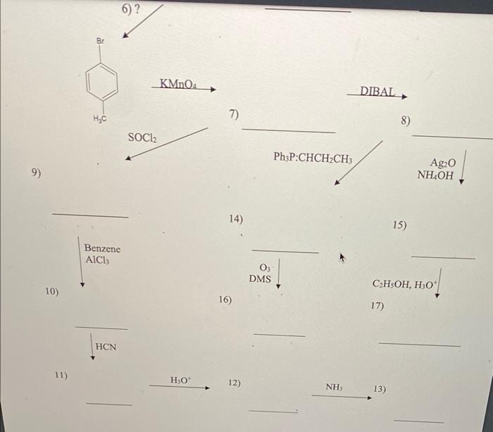 4 Complete The Following Web Of Reactions 2 Bonus Pts If All Correct 5 Start Here Br 10 H C 6 Benzene Aici Soci 2