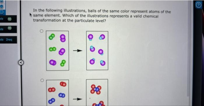 8 The Illustration On The Left Represents A Mixture Of 12 Purple Molecules And F2 Green Molecules If These Were To 3