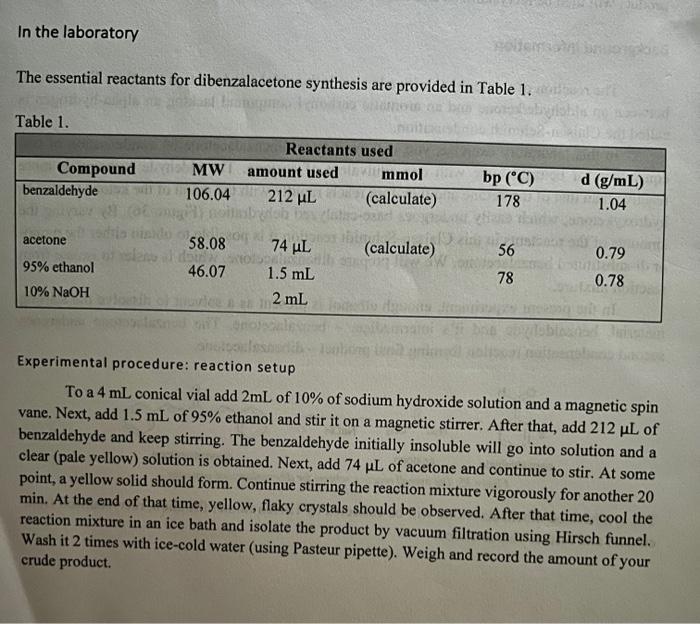 The H Nmr And C Nmr Spectra To Be Annotatetd Are For Dibenzalacetone 4