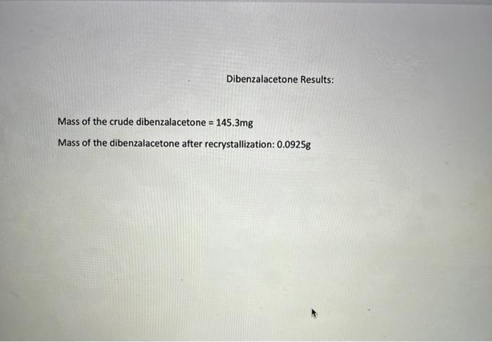 The H Nmr And C Nmr Spectra To Be Annotatetd Are For Dibenzalacetone 12