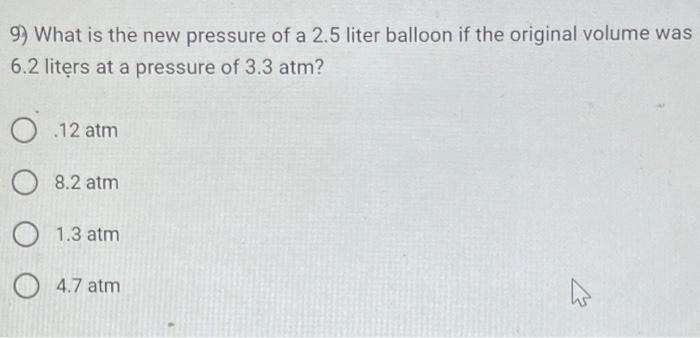 6 What Is The Pressure Of A Mixture Of Two Gases If The Pressure Of Gas 1 230 Mmhg And The Pressure Of Gas 2 150 Mmhg 2