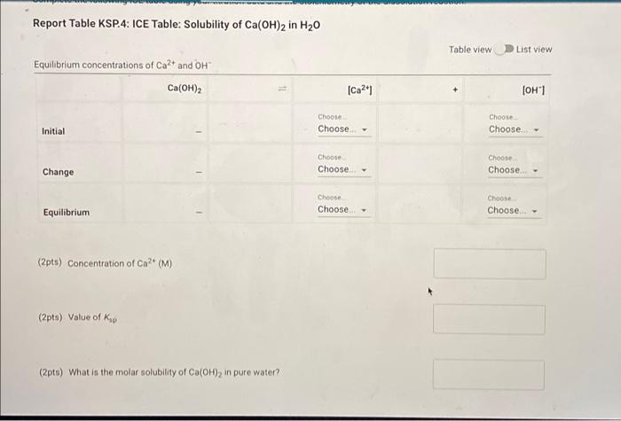 Solubility Of Calcium Hydroxide In Water Temperature Of Ca Oh 2 In 0 05 M Cacl Solution 31 0 C Concentration Of Standa 2