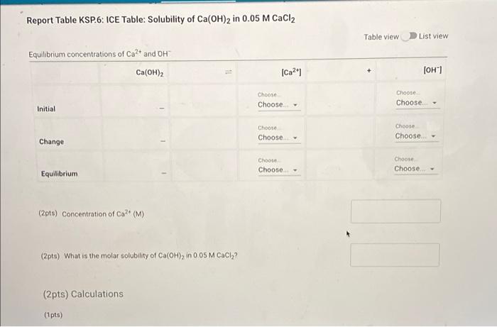 Solubility Of Calcium Hydroxide In Water Temperature Of Ca Oh 2 In 0 05 M Cacl Solution 31 0 C Concentration Of Standa 4