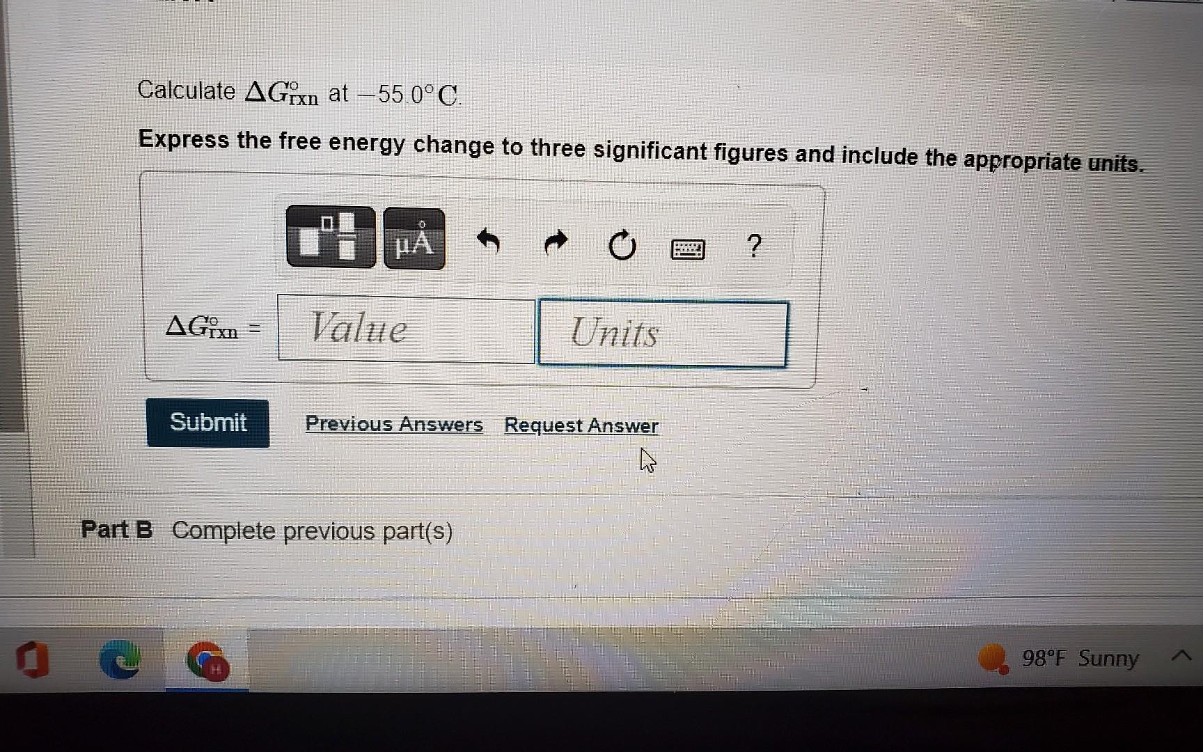 Consider The Oxidation Of No To No Part A No G O2 G No G Standard Thermodynamic Quantities For Selected Substa 2