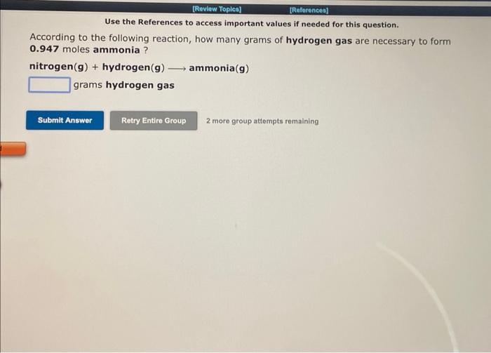 According To The Following Reaction How Many Grams Of Ammonium Nitrate Are Necessary To Form 0 247 Moles Water Ammoniu 3