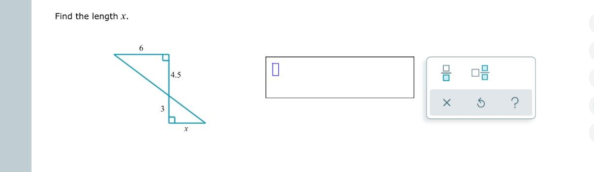 Find The Length X 6 3 4 5 X 00 X 1