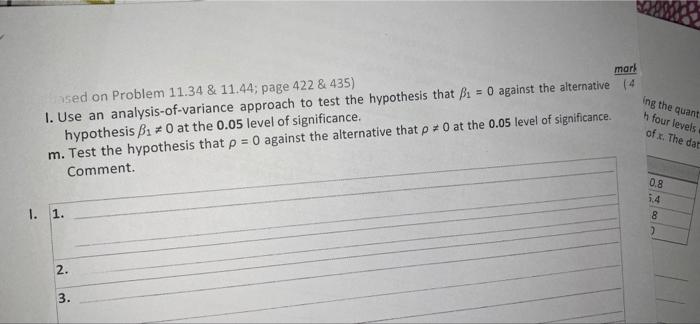 Q6 1 Based On Problem 11 1 Page 398 A Study Was Conducted To Determine If Certain Static Arm Strength Measures Have 5