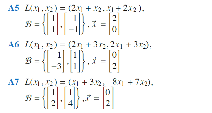 A5 L X X 2x X2 X 2x2 B 0 4 3 A6 L X X 2x 3x 2 2x1 3x 3 8 2 B A7 1