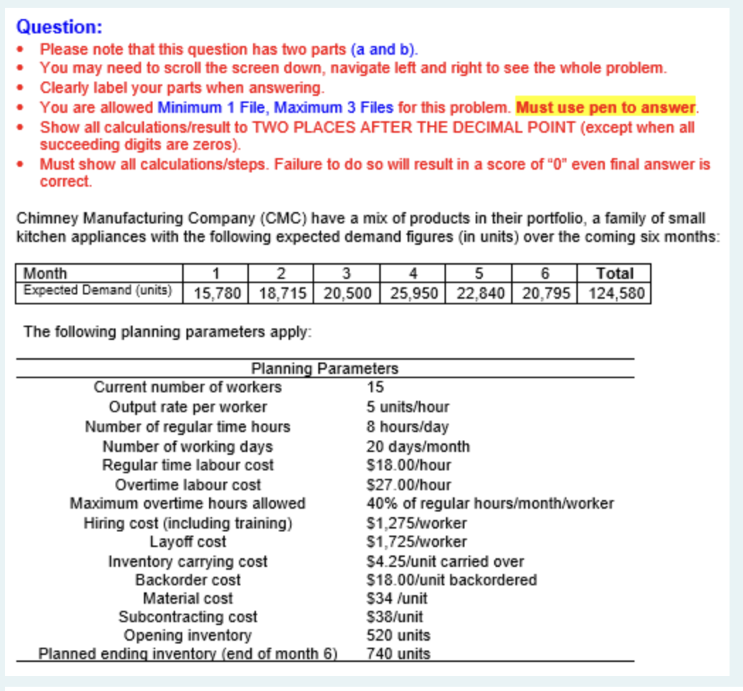 Question Please Note That This Question Has Two Parts A And B You May Need To Scroll The Screen Down Navigate L 1