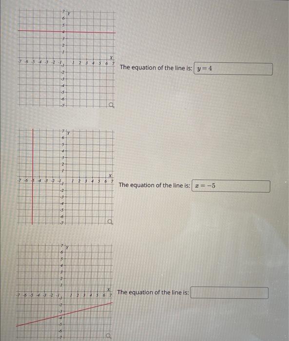 Determine The Equation Of Each Line In The 5 Graphs Below Make Sure To Scroll Down To See All The Graphs Put The Equat 2