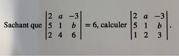 12 A 3 B Sachant Que 5 1 2 4 6 2 A 3 B 3 6 Calculer 5 1 12 1
