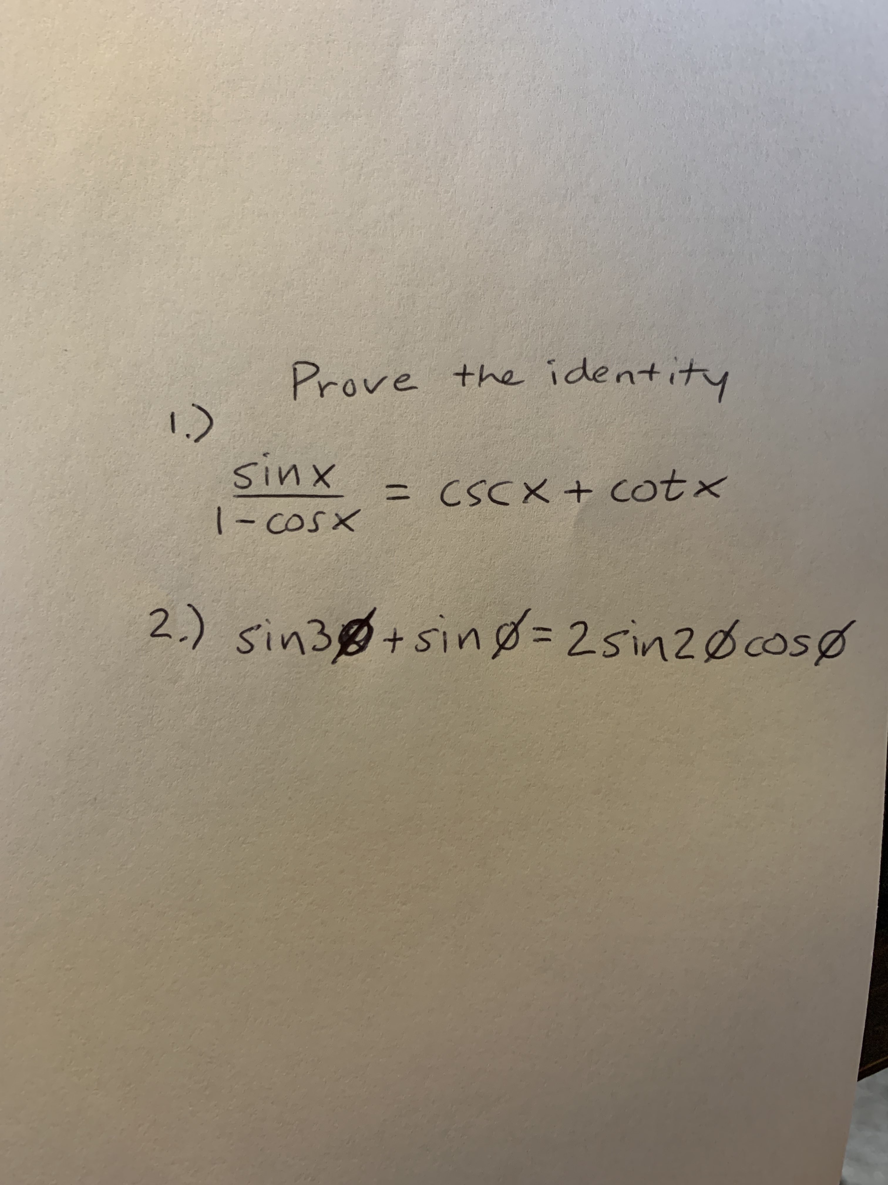 Solve The Identity 1