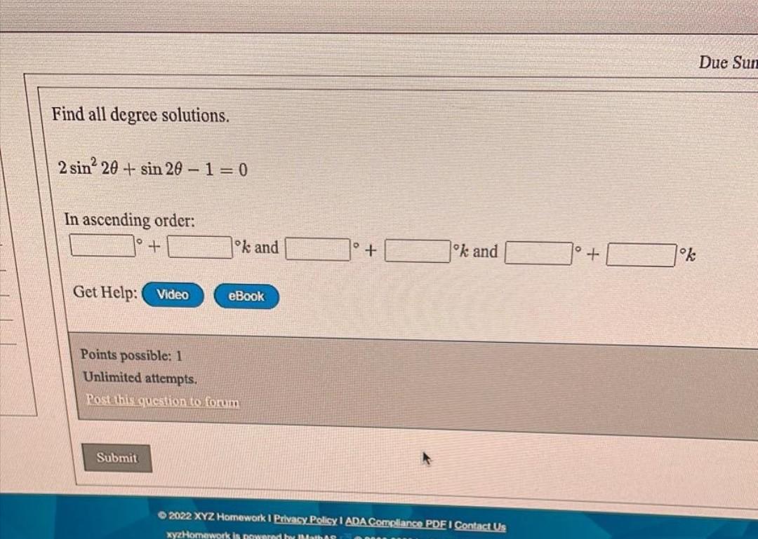 Please Answer All Parts Asap 1
