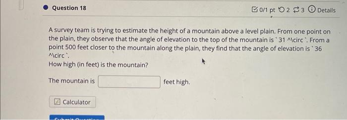 1 4 Homework Question 16 The Angle Of Elevation To The Top Of A Building In New York Is Found To Be 2 Degrees From The G 2