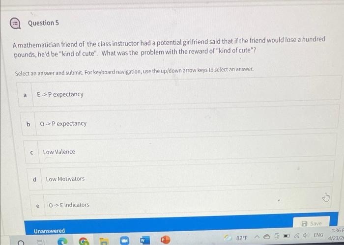 Question 5 A Mathematician Friend Of The Class Instructor Had A Potential Girlfriend Said That If The Friend Would Lose 1