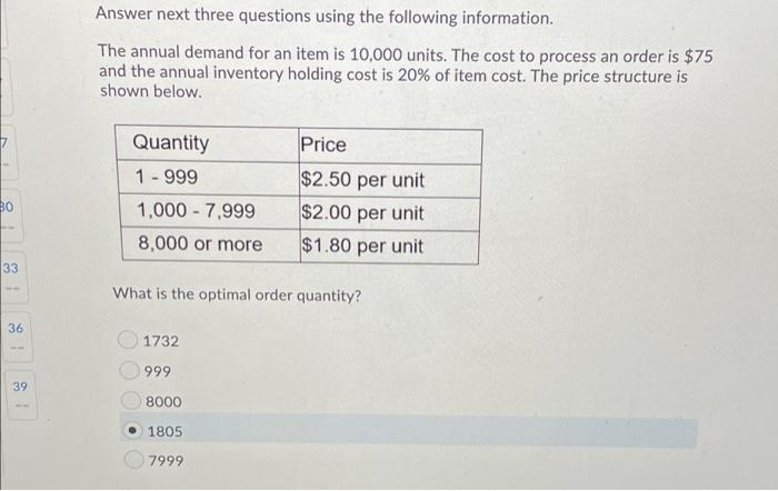 In A Safety Stock Problem Where Both Demand And Lead Time Are Variable Demand Averages 120 Units Per Year With A Monthl 2