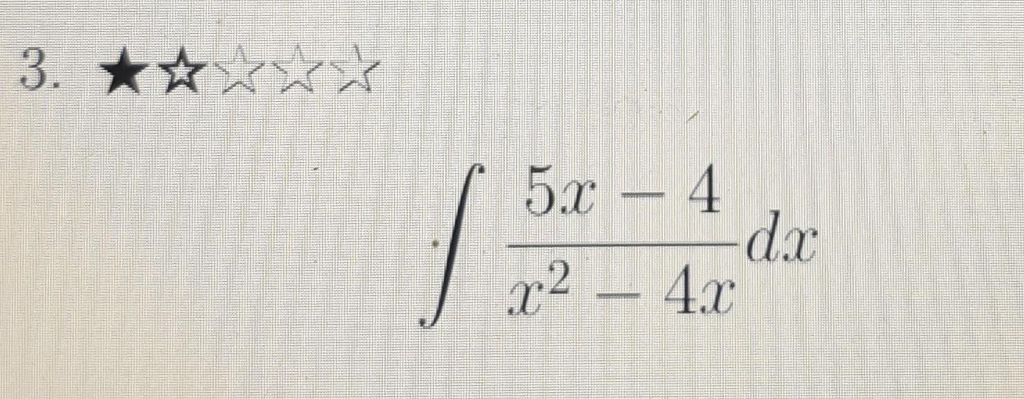 3 5x 4 X 4x Dx 1