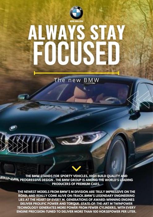 Q Write Description For This Advertising Features 1 Take The Lead With The Bmw M Series 2 In 3 6 Seconds You Will 1