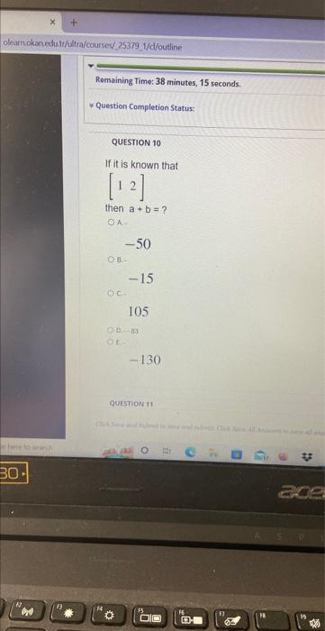 Re To Search Remaining Time 44 Minutes 12 Seconds Question Completion Status Question 10 If It Is Known That 12 Th 3