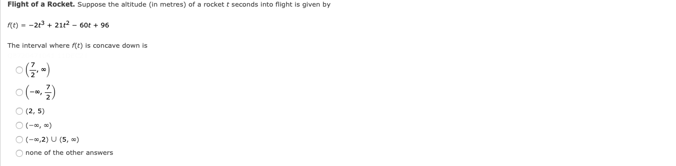 Flight Of A Rocket Suppose The Altitude In Metres Of A Rocket T Seconds Into Flight Is Given By F T 2t 21t 1