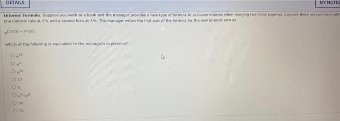 Details Interest Formula Suppose You Work At A Bank And The Manager Provides A New Type Of Formula To Calculate Interes 1