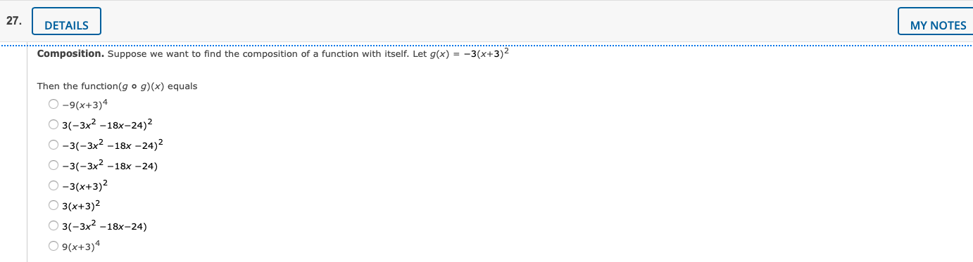 27 Details Composition Suppose We Want To Find The Composition Of A Function With Itself Let G X 3 X 3 Then The 1