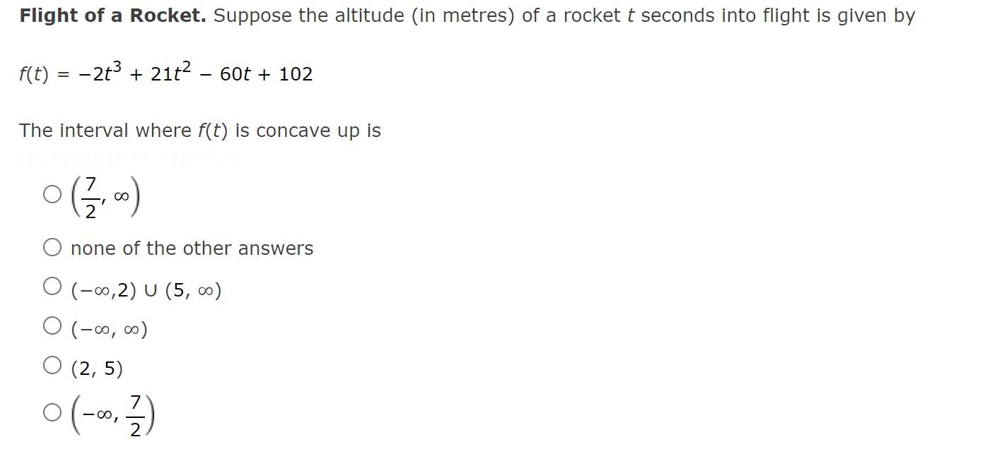 Flight Of A Rocket Suppose The Altitude In Metres Of A Rocket T Seconds Into Flight Is Given By F T 2t 21t 1
