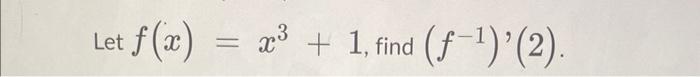 Let F X 23 1 Find F 2 1