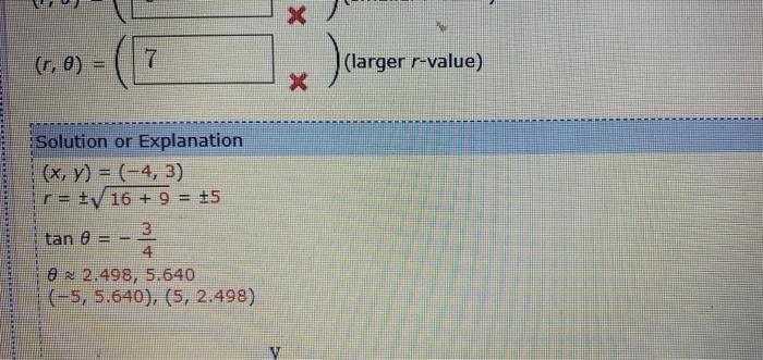 Jan R 0 7 Solution Or Explanation X Y 4 3 R T 16 9 5 3 Tan 8 82 498 5 640 5 5 640 5 2 4 1