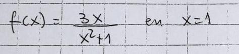 F X 3x X2 1 En X 1 1