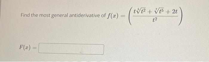 Consider The Function F X 5 X3 10 26 Let F X Be The Antiderivative Of F X With F 1 0 Then F X Find The Most G 2