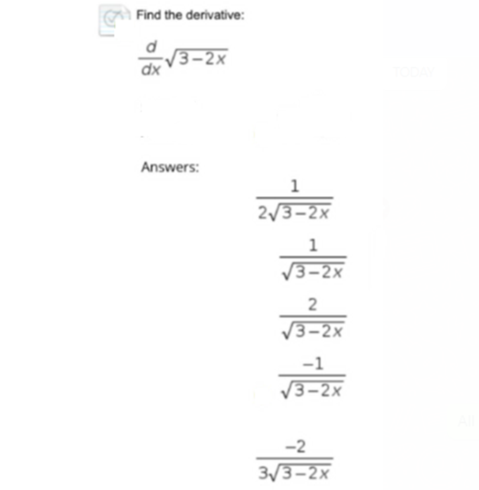 Find The Derivative D X 3 Dx 2 5x Answers 17 10x 125xy 13 12 5xy 13 125x2 X 3 12 5xy 17 123ye Find The Derivative D 2
