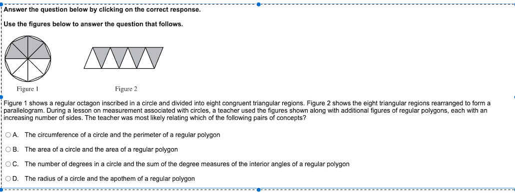 Answer The Question Below By Clicking On The Correct Response Use The Figures Below To Answer The Question That Follows 1