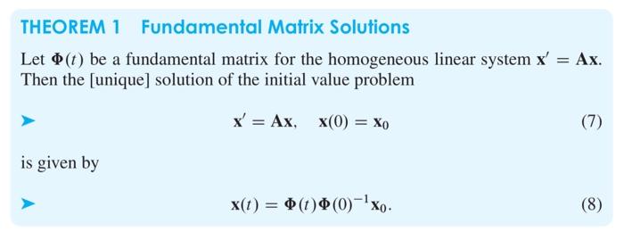 X T 100 0 2 0 0 1 2 2 2 1 210 2 X T Xo 5678 1 67 Points Use Theorem 1 On Page 350 To Solve The Above System O 3