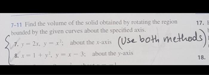 And Washer S Method For Finding Volumes 2