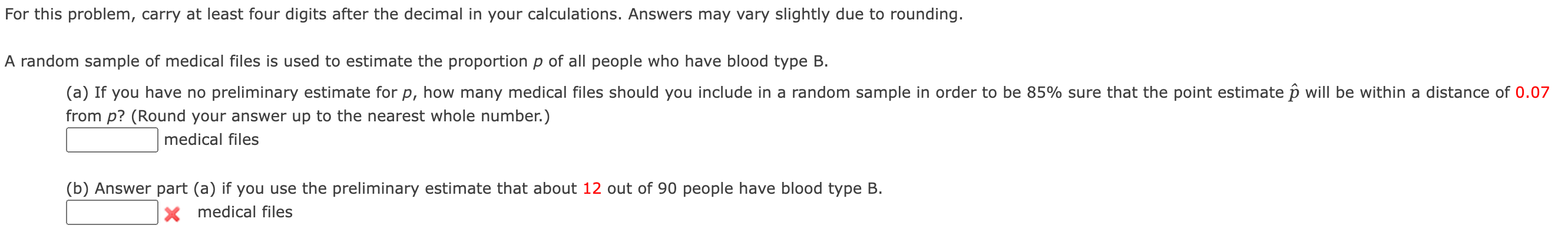 For This Problem Carry At Least Four Digits After The Decimal In Your Calculations Answers May Vary Slightly Due To Ro 1