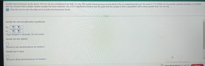 Systolic Blood Press Levels Above 120 Mm Hg Are Considered To Be High For The 100 Systolic Blood Pressure Levels Listed 1