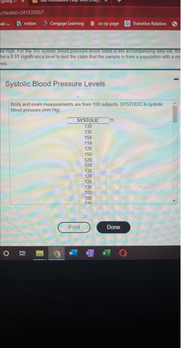 Systolic Blood Press Levels Above 120 Mm Hg Are Considered To Be High For The 100 Systolic Blood Pressure Levels Listed 3