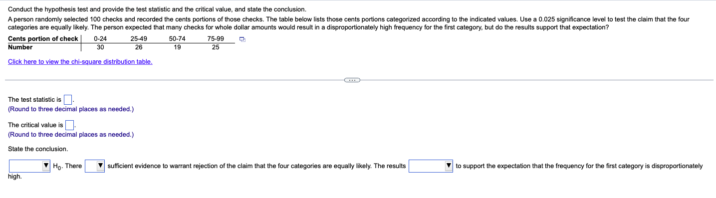 Conduct The Hypothesis Test And Provide The Test Statistic And The Critical Value And State The Conclusion A Person Ra 1