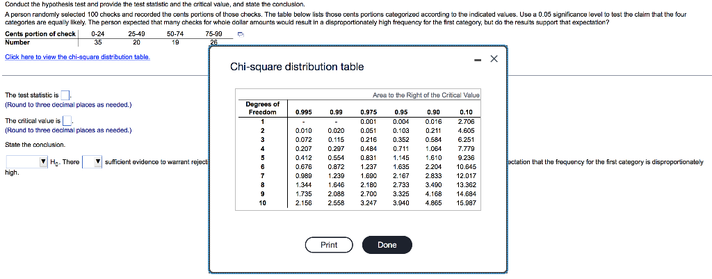 Conduct The Hypothesis Test And Provide The Test Statistic And The Critical Value And State The Conclusion A Person Ra 1