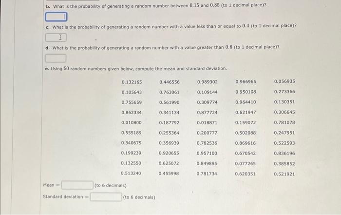 Most Computer Languages Include A Function That Can Be Used To Generate Random Numbers In Excel The Rand Function Can 2