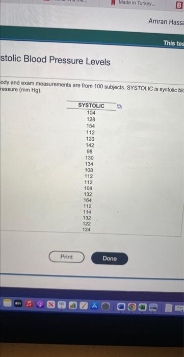 Systolic Blood Pressure Levels Above 120 Mm Hg Are Considered To Be High For The 100 Systolic Blood Pressure Levels Lis 2