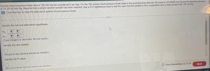 Systolic Blood Pressure Levels Above 120 Mm Hg Are Considered To Be High For The 100 Systolic Blood Pressure Levels Lis 1