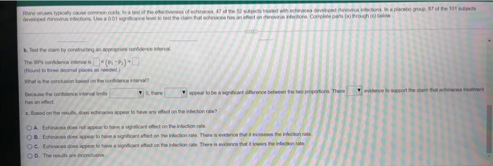 Reino Viruses Typically Cause Common Colds In A Test Of The Effectiveness Of Echinacea 47 Of The 52 Subjects Treated W 2