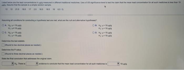 Conduct The Hypothesis Test And Provide The Test Stadistic And The Critical Value And State The Conclusion A Person Ran 3