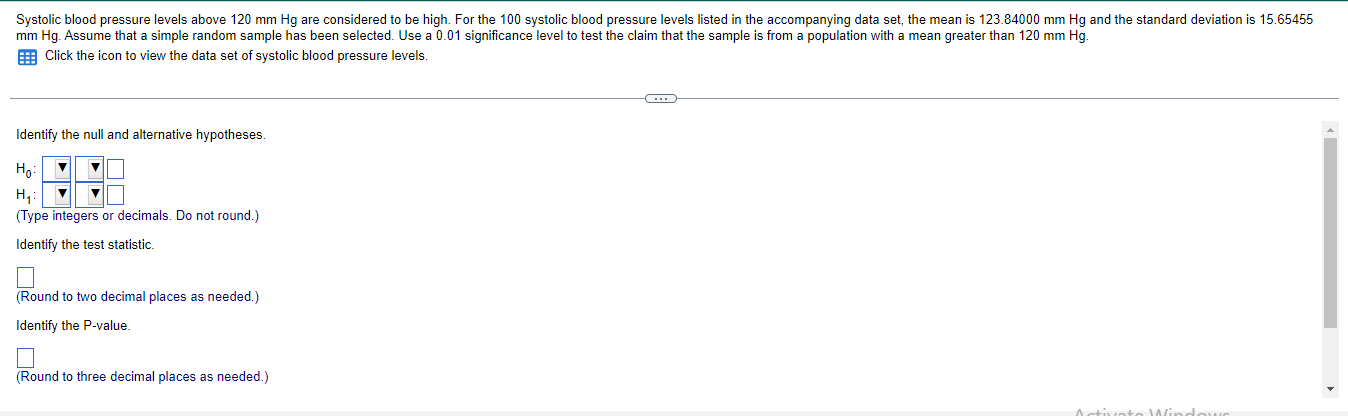Systolic Blood Pressure Levels Above 120 Mm Hg Are Considered To Be High For The 100 Systolic Blood Pressure Levels Lis 1