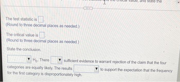 Conduct The Hypothesis Test And Provide The Test Statistic And The Critical Value And State The Conclusion A Person Ra 2