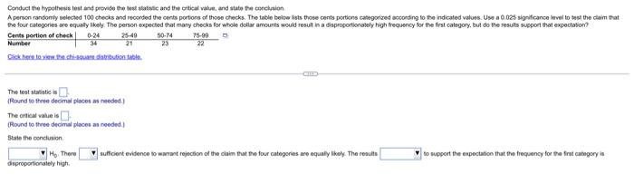 Conduct The Hypothesis Test And Provide The Best Statistic And The Critical Value And State The Conclusion A Person Ran 1