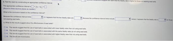 A Simple Random Sample Of Front Seat Occupants Involved In Car Crashes Is Obtained Among 2895 Occupants Not Wearing Sea 3